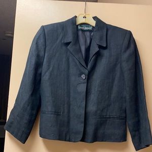 Harve’ Bernard black linen/linen blend jacket